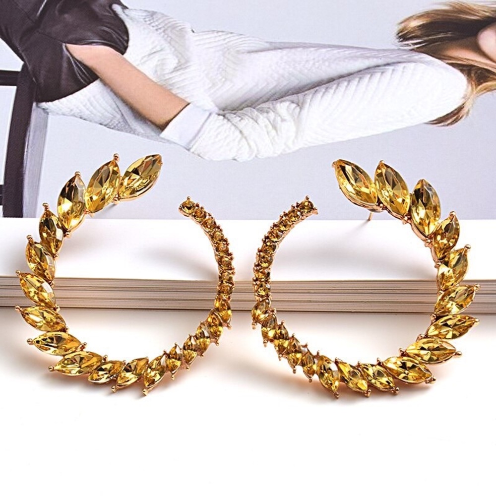Flowers earrings luxury jewelry